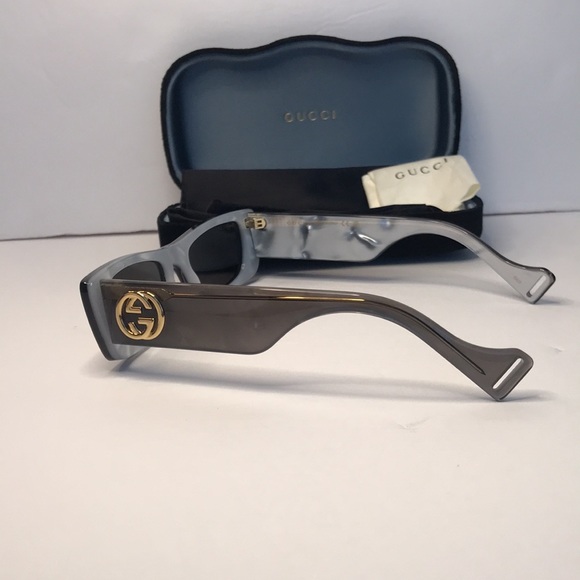 Authentic💯- 🔥🔥 - New - Gucci Eyewear GG0516S 002 rectangular-frame sunglasses - Picture 8 of 15